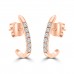 0.31 Ct Round Cut Diamond Stud Earrings in 14k Rose Gold 0.31 Ct Round Cut Diamond Stud Earrings in 14k Rose Gold